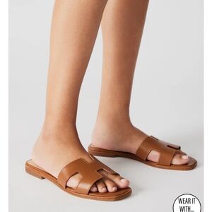 Steve Madden - Steven New York Hadyn Cognac Leather Sandals